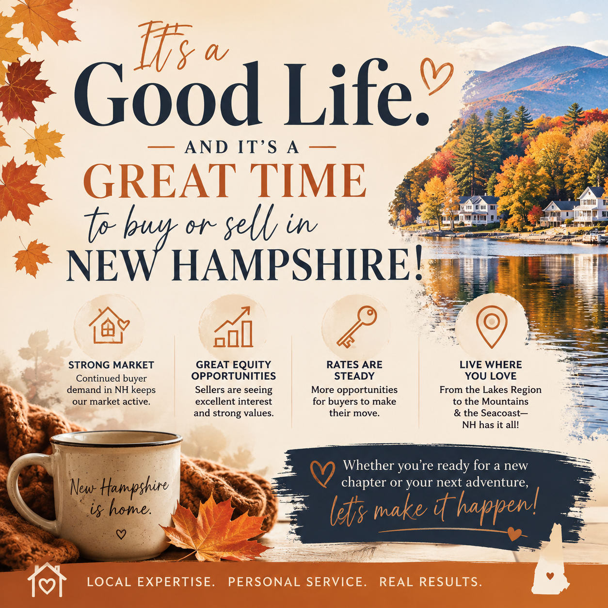 🍂 Fall in New Hampshire just hits different. 🏡🍁